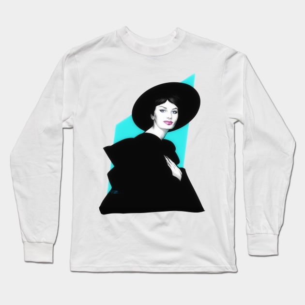 Sophia Loren - An illustration by Paul Cemmick Long Sleeve T-Shirt by PLAYDIGITAL2020